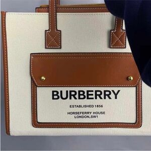 Burberry Tan and White and brown